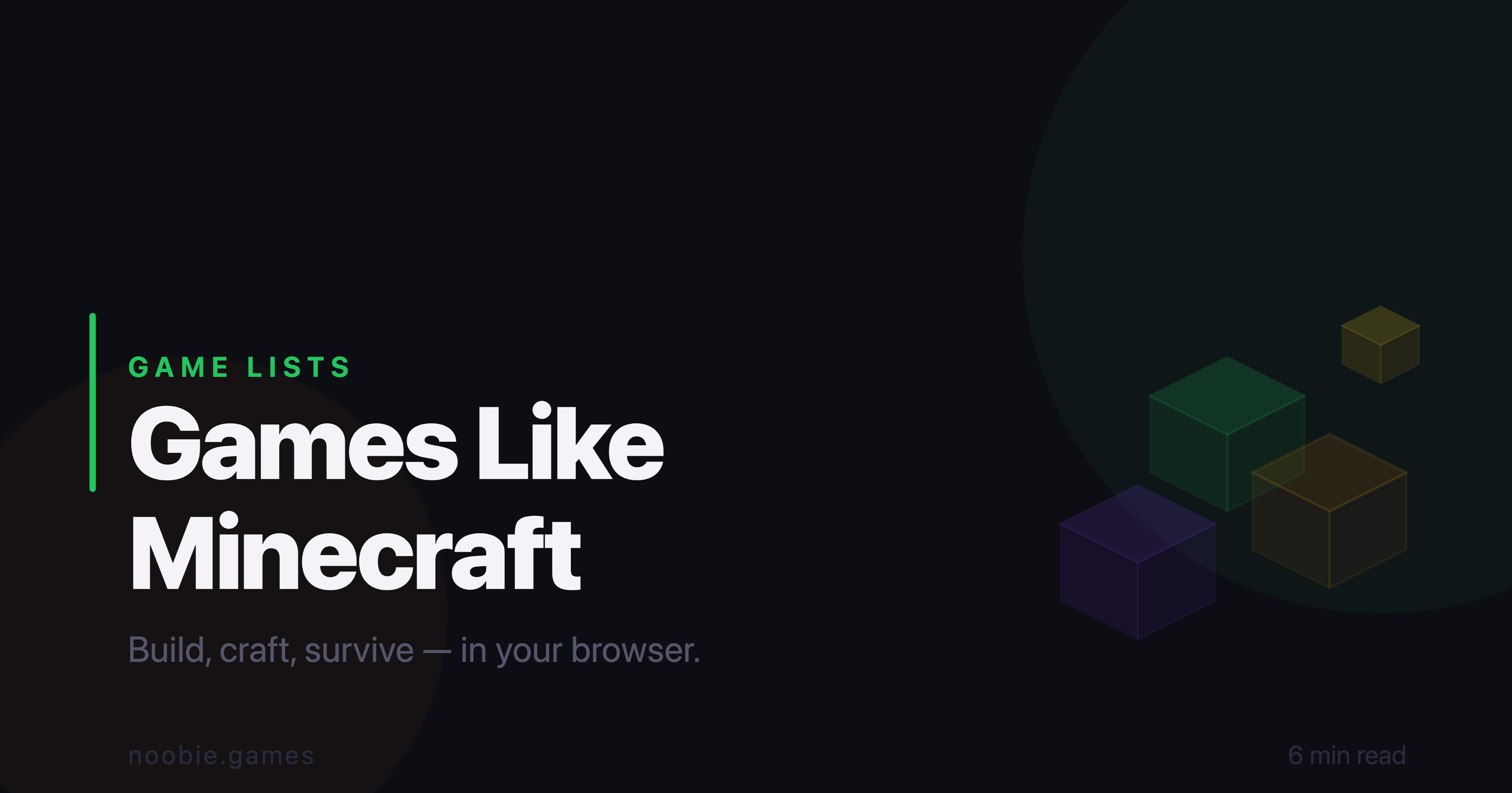 Best Free Games Like Minecraft to Play in Your Browser