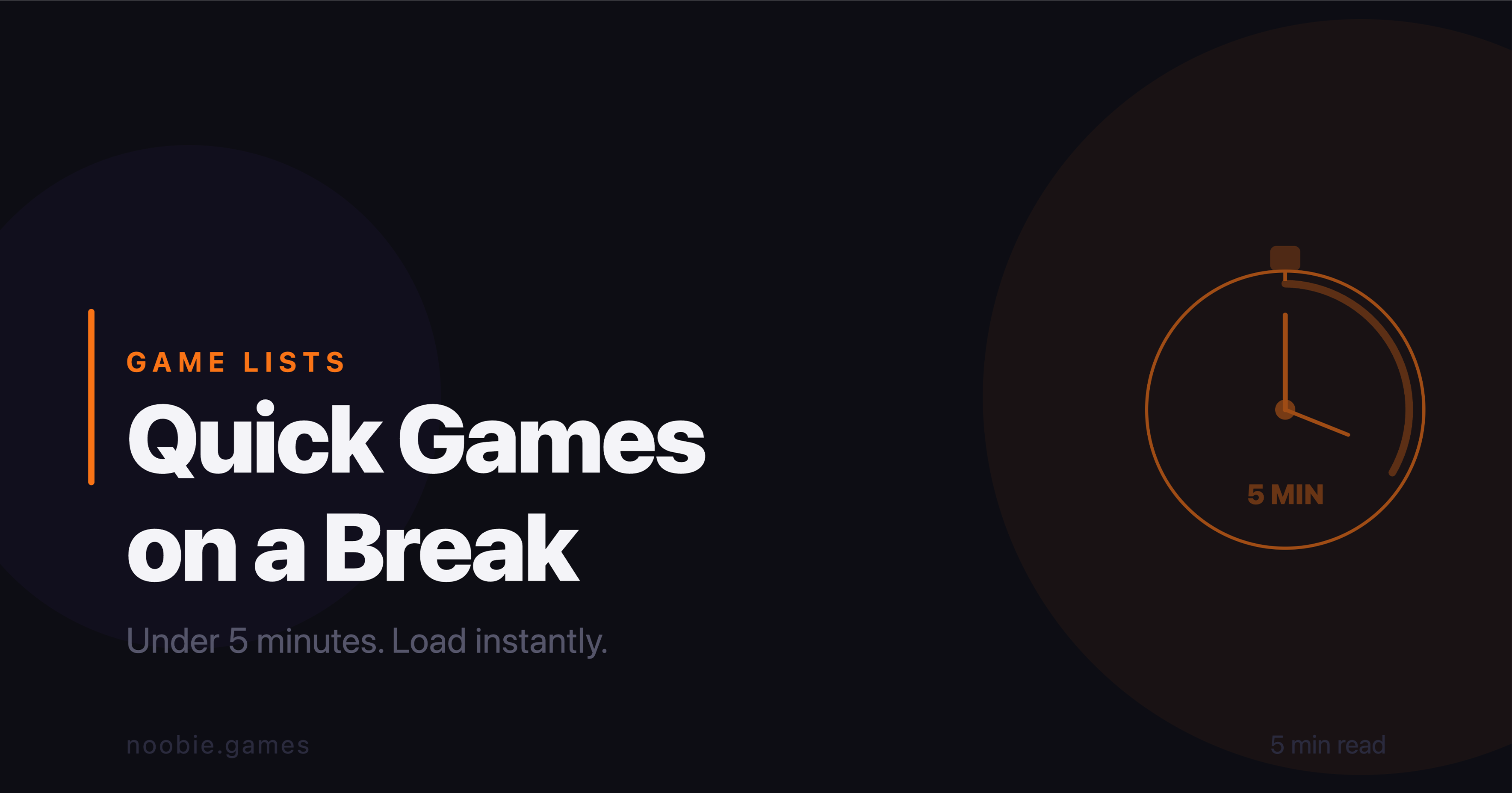 Best Games to Play on a Break - Quick Browser Games Under 5 Minutes